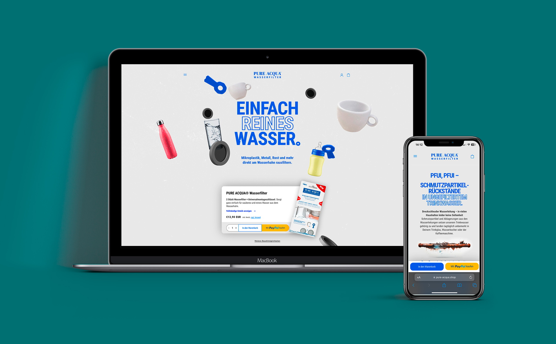 Webshop für PURE ACQUA