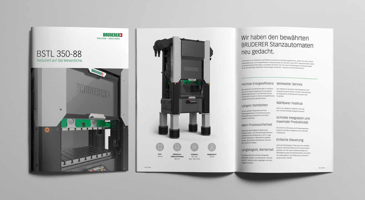 Broschüre für die BRUDERER AG